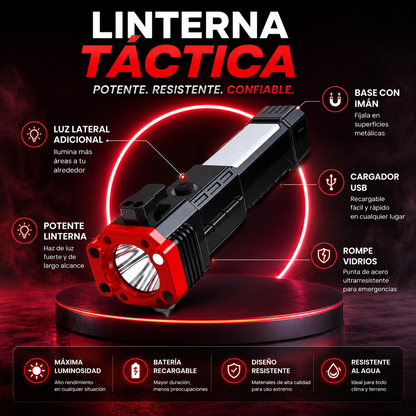 Linterna Táctica 4 en 1 - LumiX 4