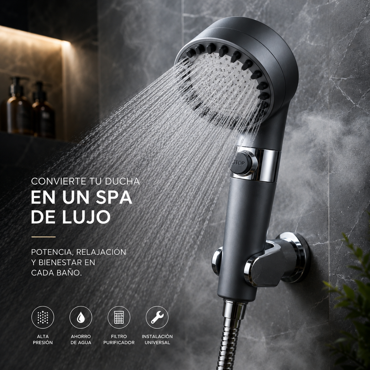Cabezal De Ducha De Alta Presion- HydroBoost