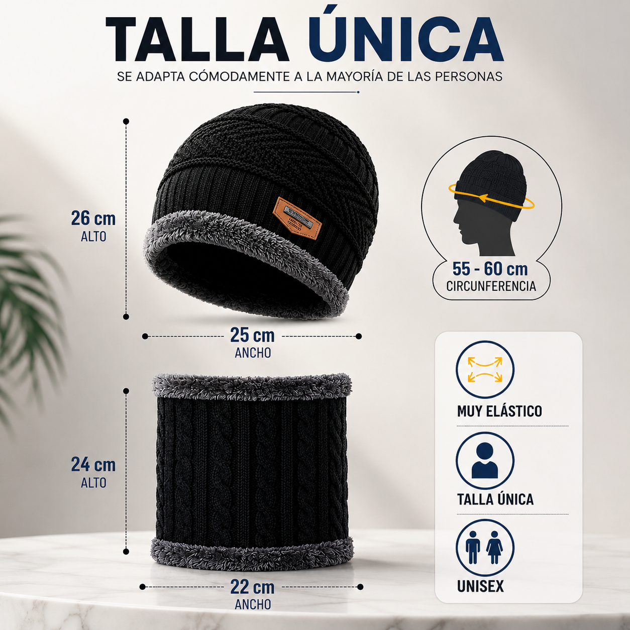 ¿Cansado de pasar frío cada invierno? ThermoFit protege tu cabeza y cuello para que disfrutes cada día.