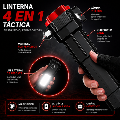 Linterna Táctica 4 en 1 - LumiX 4