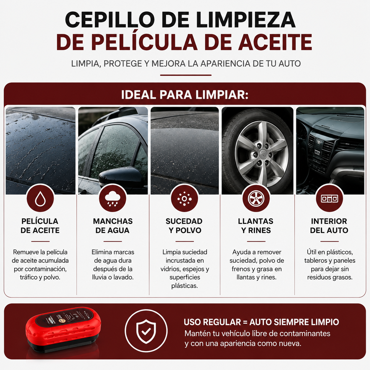 AntiEmpañante para autos DESEMPAÑAX 2x1
