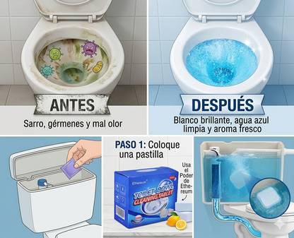 WC Brilla Clean 2x1 Pastillas para Baño